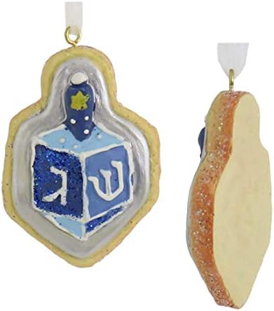 Kurt S Adler Hanukkah Ornament Set Blue White