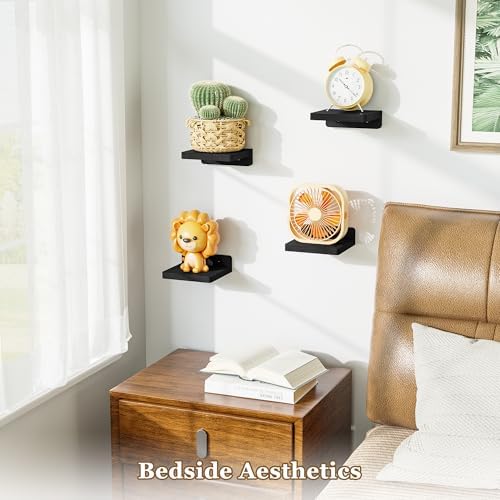 SRIWATANA 5 Inch Floating Shelves Set of 4