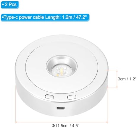 PATIKIL 45 x 35 Rotating Display Stand with LED Light