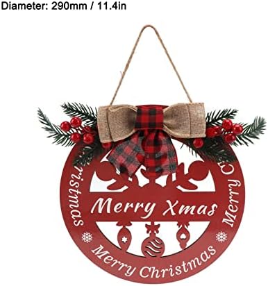 Hollowed Christmas Porch Sign Wooden Door Decor