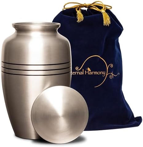 Eternal Harmony Large Silver Urn for Ashes