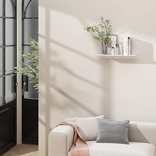 Danpoo White Floating Shelf for Wall Storage