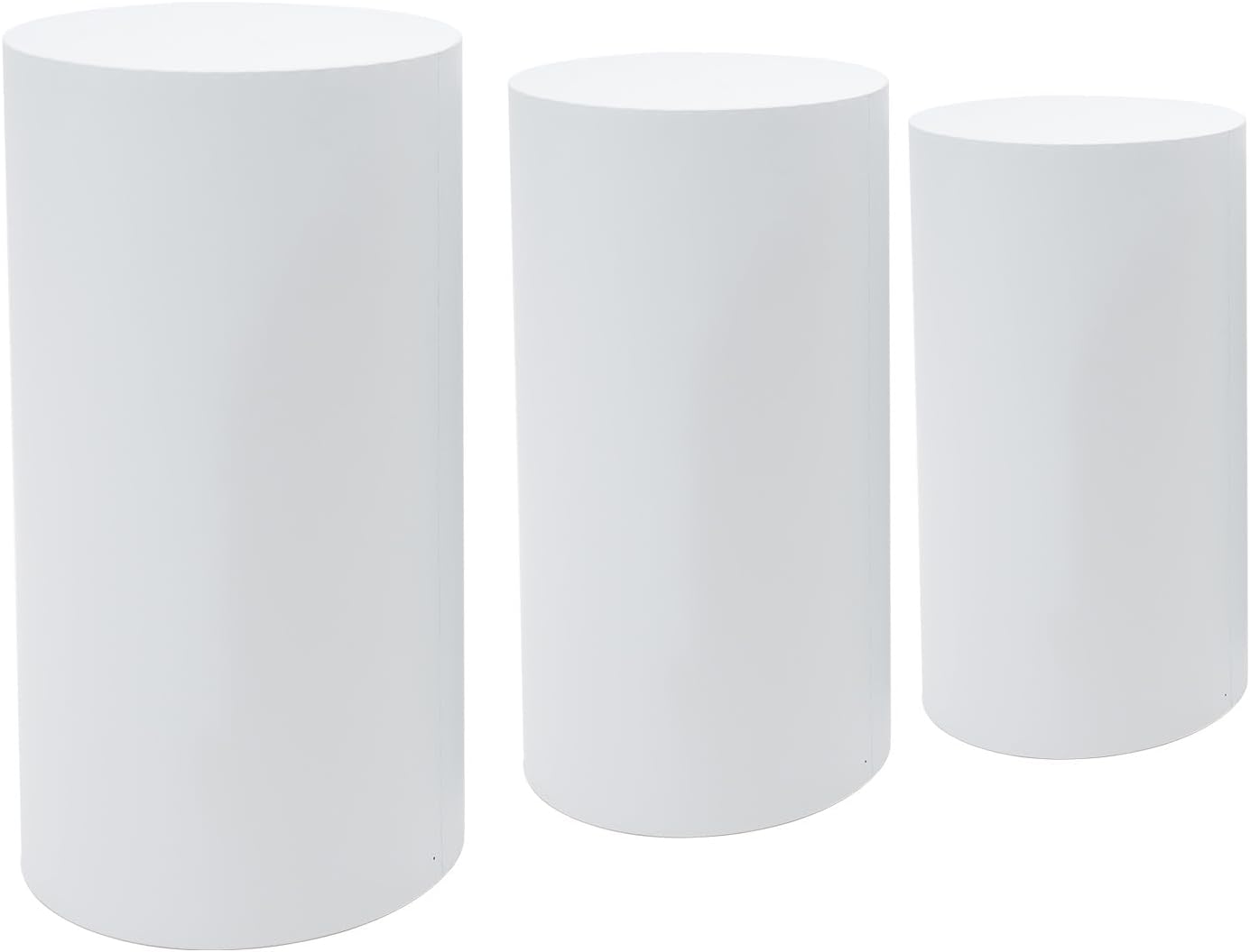 3-Piece Wedding Cake Display Stands with Varying Heights