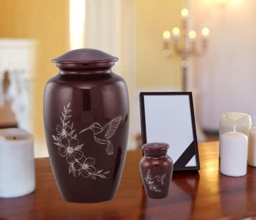 Artistic Hummingbird Cremation Urn - Handcrafted Durable Affordable