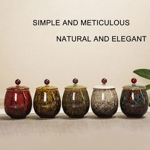 Red Small Ceramic Urn for Human Female Remains