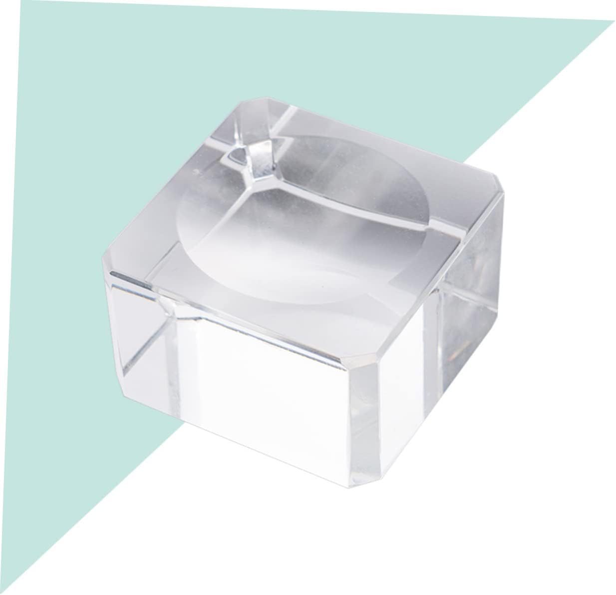 3Pcs Crystal Ball Stand with Concave Base for Displaying Round Items