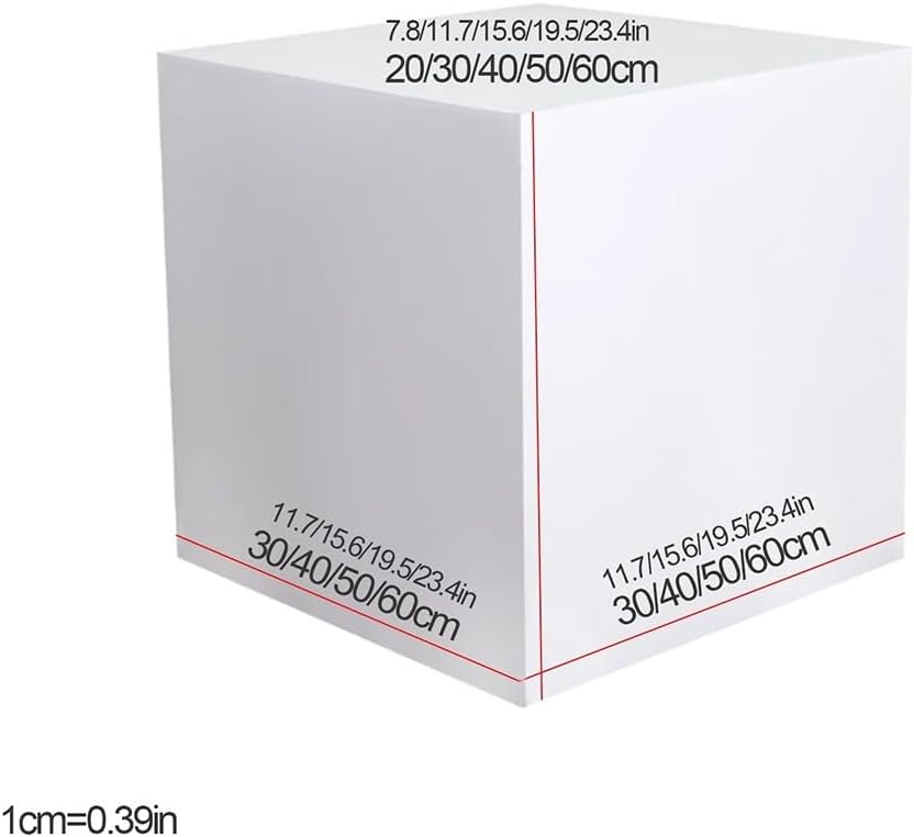 Black Square Pedestal Display Stand 30x30x30cm