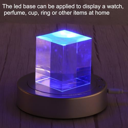 PATIKIL 45 x 35 Rotating Display Stand with LED Light