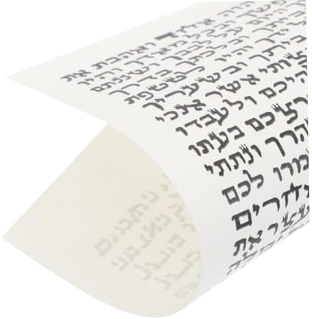 OUNONA 100pcs Mezuzah Door Judaica Cases Parchments
