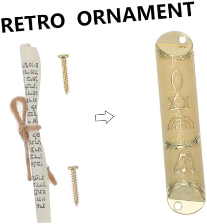 Garneck Metal Mezuzah Scroll for Home Door Decoration
