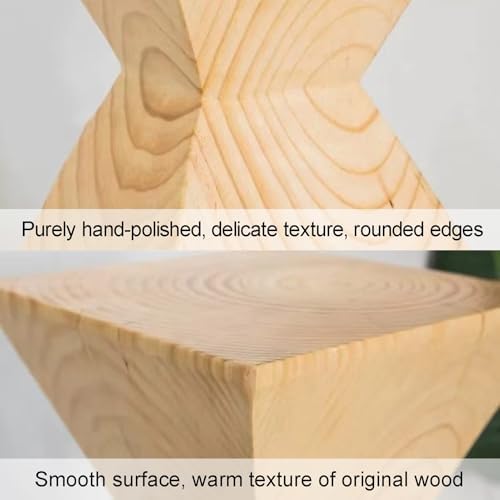Wooden Display Pedestal Stand Black 28x28x45cm
