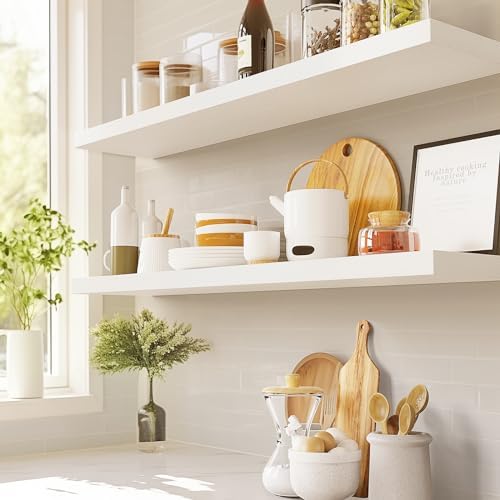 Amada Floating Shelves 32 Inch Set of 2 for Wall Storage