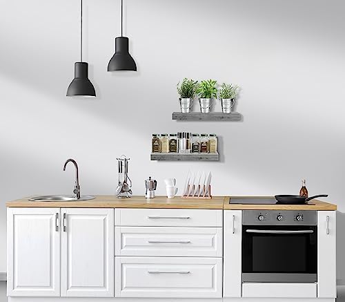 Sorbus Floating Shelves Wall Mounted Gray 2 Pack