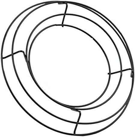 Metal Wire Wreath Frame 8 Inch Black