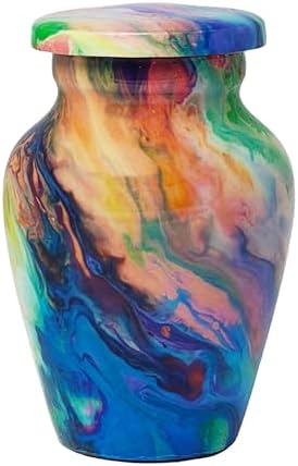 Ample Cremation Urns Handcrafted Memorial Urn with Secure Lid