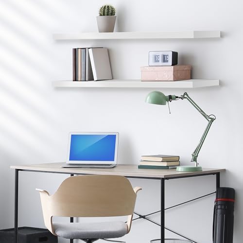 Sorbus Floating Shelves for Wall - 2 Pack White 35 Inch Long