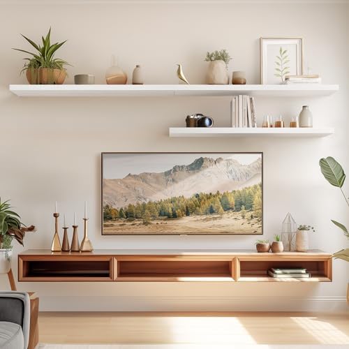Amada Floating Shelves 32 Inch Set of 2 for Wall Storage
