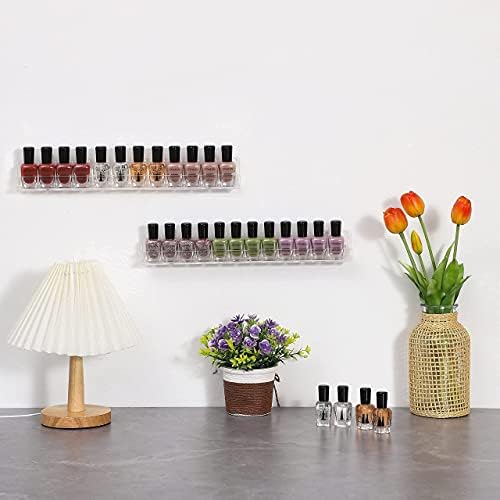Cq Acrylic Invisible Clear Floating Bookshelf - 15 Wall Display Shelf Pack of 6