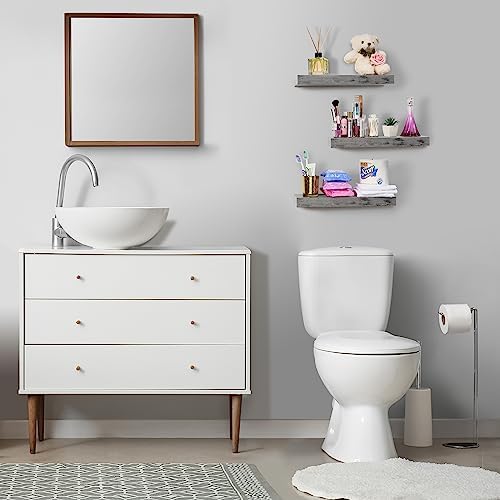 Sorbus Floating Shelves Wall Mounted Gray 2 Pack