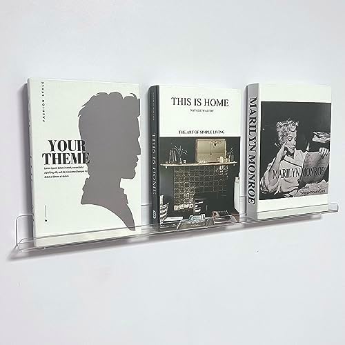 12 Inch Vinyl Record Wall Mount 8 Pack Clear Shelves