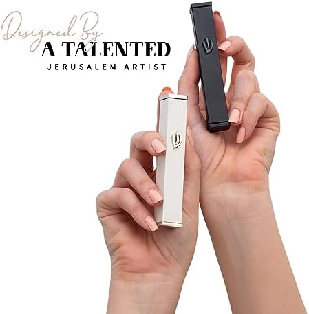 Suri Modern Mezuzah with Self-Stick Case and Scroll
