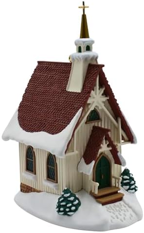 Hallmark 1999 Colonial Church Ornament Light Feature