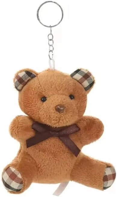Cute Pink Teddy Bear Bag Charm Keychain