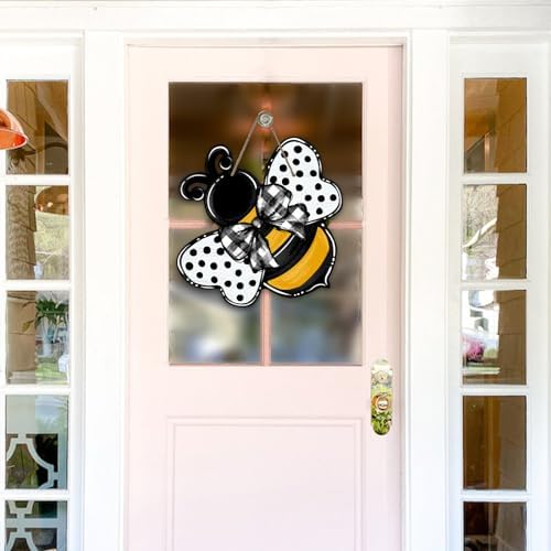 Deroro Bumble Bee Front Door Wreath Decor