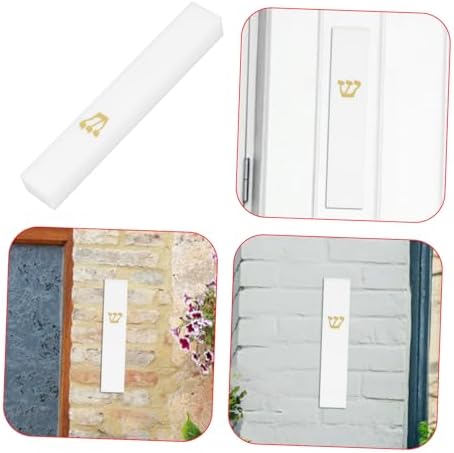 VINTORKY Elegant Black Resin Mezuzah Case