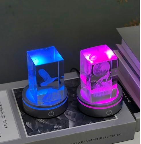 Museum-Grade Crystal Lighting Base Set of 4