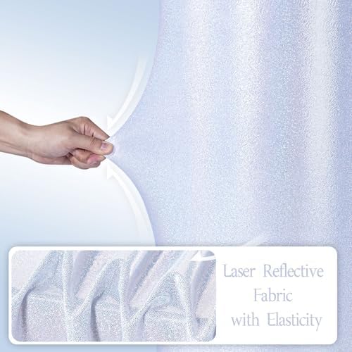 QueenDream Glitter Pedestal Stand Covers Set of 3