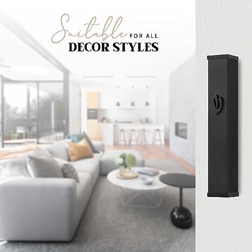 Suri Modern Mezuzah with Self-Stick Case and Scroll