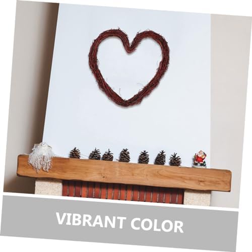 Heart Shaped Rattan Wreath Frame DIY Hanging Decor