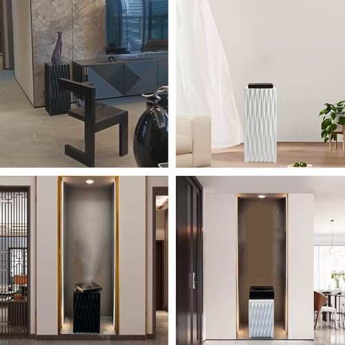 Square Pedestal Display Stand for Events Black 30x30x465cm