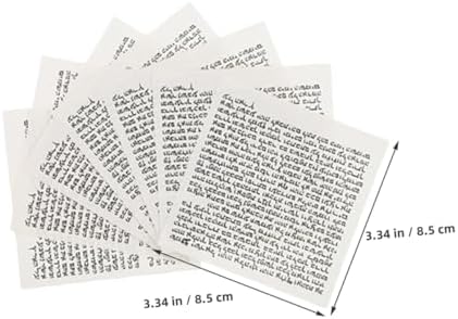 PRETYZOOM 100pcs Mezuzah Scroll Parchment for Door Decoration