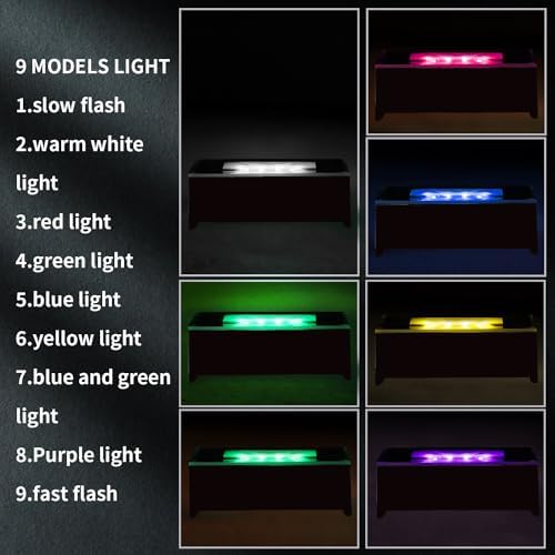 LED Light Base with 9 Models Black KB111