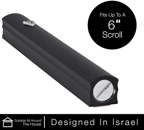 AS Mezuzah Case Silver Shin Design 7 Inches