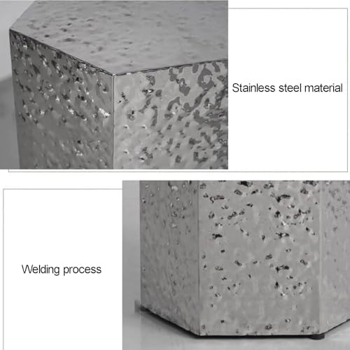Stainless Steel Cube Display Stand Black A 30x30x80cm