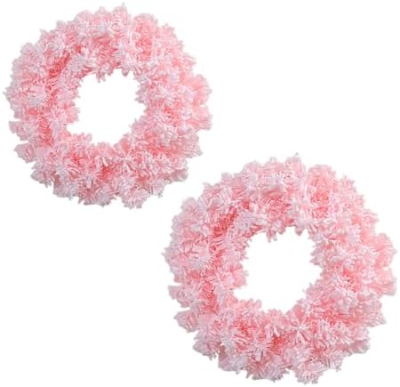 Light Pink Fir Artificial Christmas Wreath
