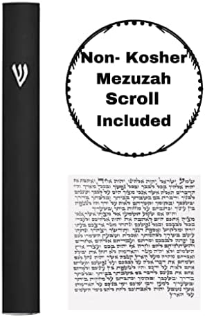 AS Mezuzah Case Silver Shin Design 7 Inches