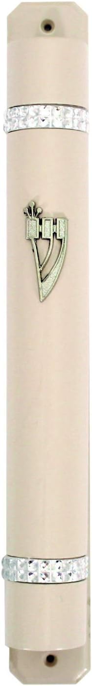 Bluenoemi Mezuzah for Door Kosher White Case