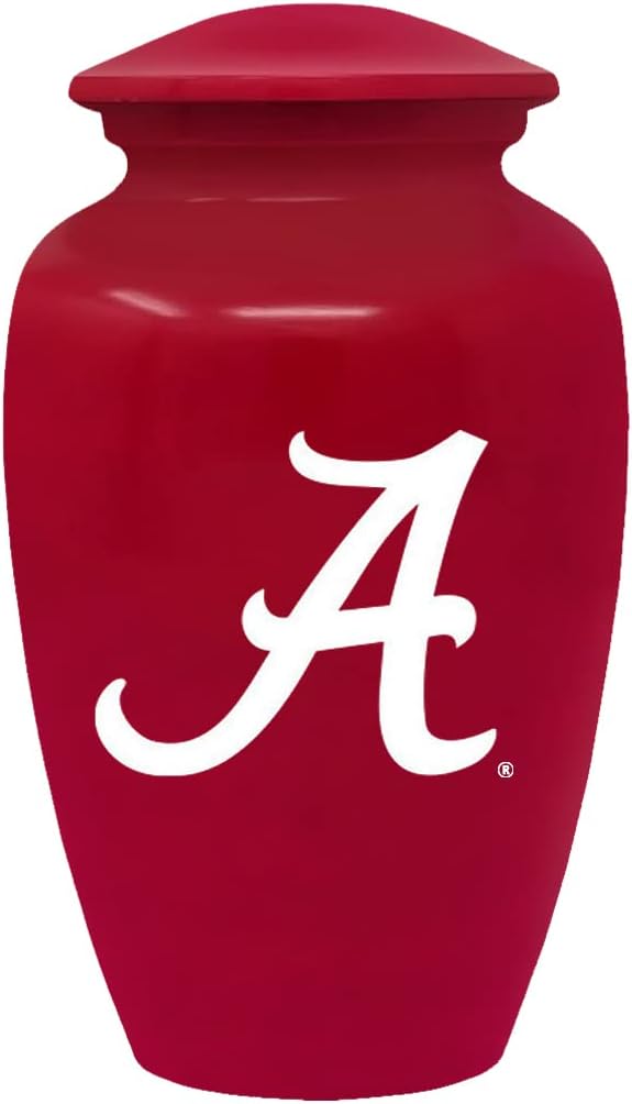 ExquisiteUrns NCAA Licensed College Team Cremation Urn - Alabama Red
