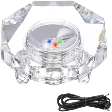 PATIKIL Crystal LED Light Base Stand for 3D Glass Ball Display