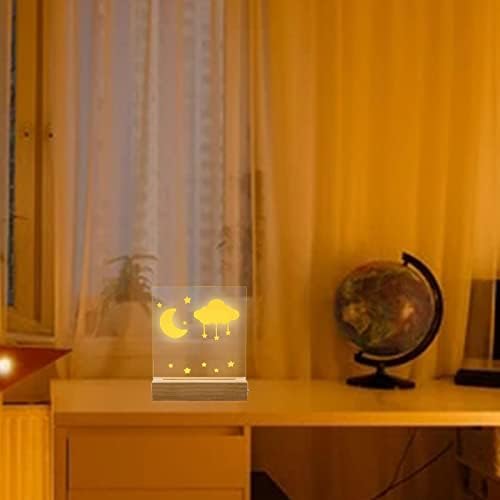 CDIYTOOL Wooden Rectangle Display Pedestal With LED Lights