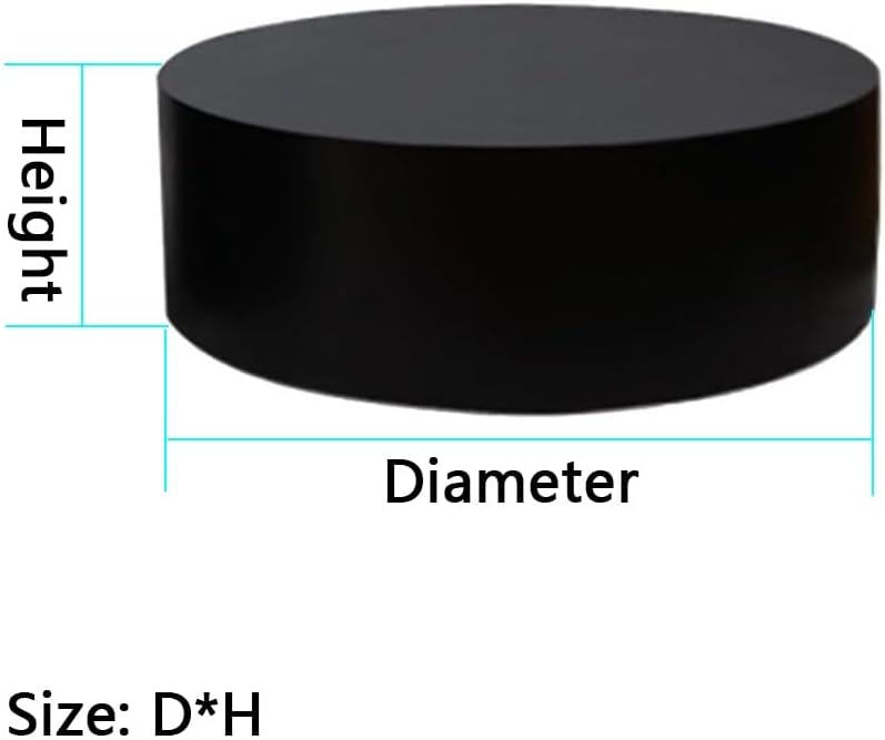 Round Display Pedestal Stand for Events Black Plinth Base 158x118in