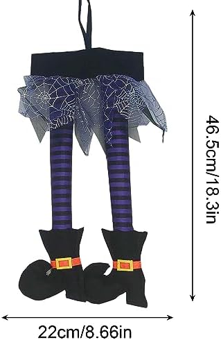 VIVIANYO HD 2PCS Halloween Witch Legs Plush Decoration