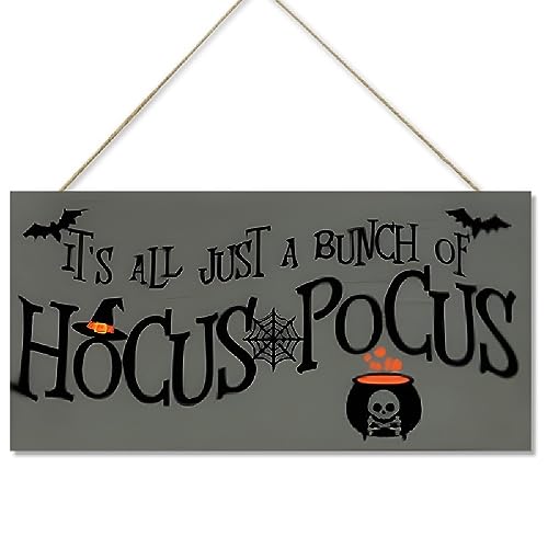 Halloween Wood Door Hanging Sign 114x59 Inch Decor