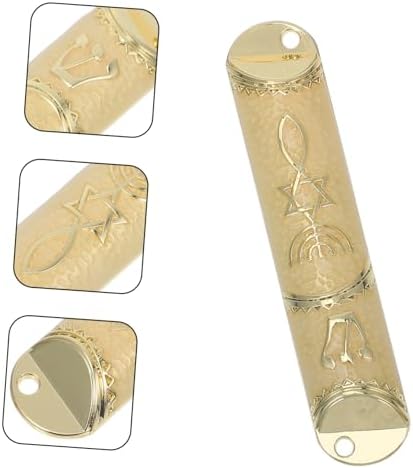 Metal Mezuzah Door Frame Decor Elegant Jewish Home Blessing