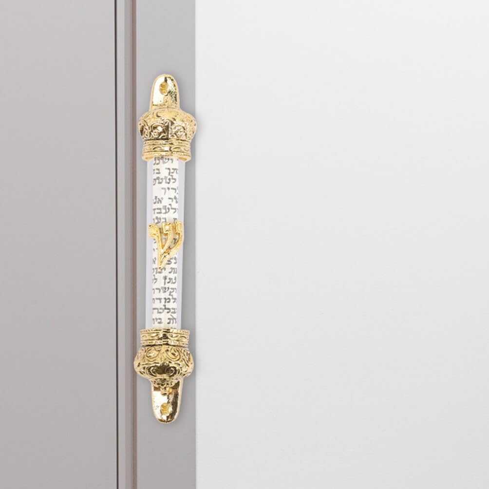 HOLIDYOYO Judaica Home Wall Decor Metal Mezuzah 2 Pack