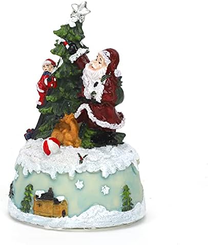 Beisto Christmas House Figurine with Light and Music